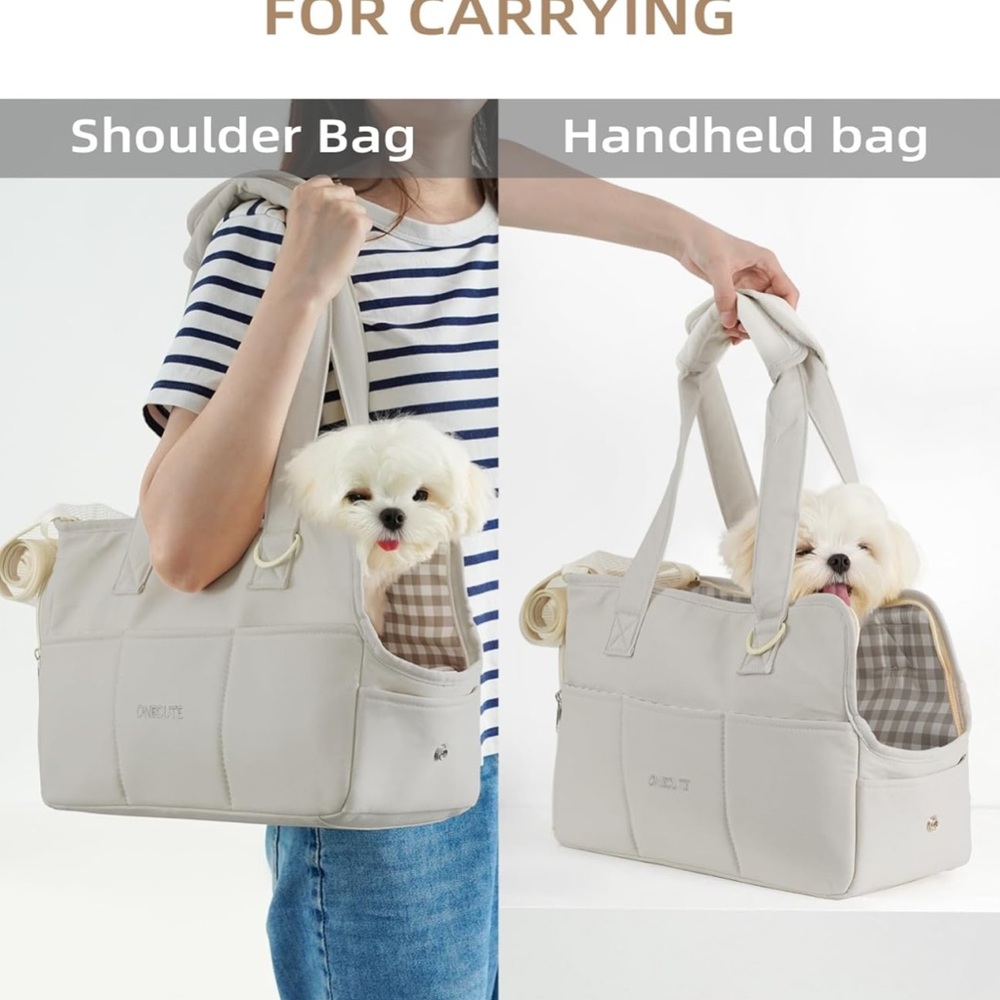 Onecute soft sided pet purse carrier for dogs/pets up to 16 lbs NEW w tag - Picture 7 of 11
